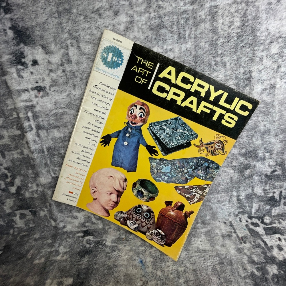 The Art of Acrylic Crafts Book Grumbacher Mixed Media DIY Guide